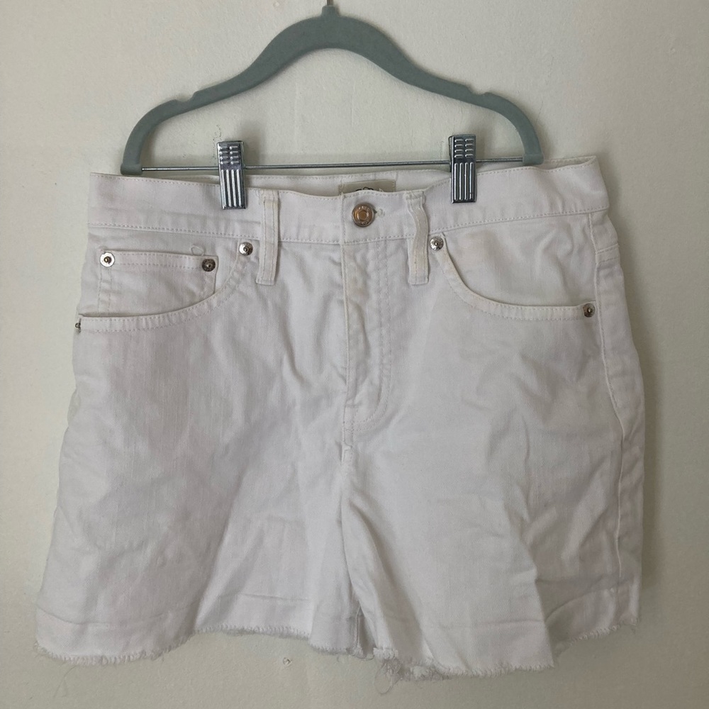 J. Crew white denim shorts